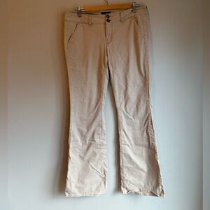 American Eagle Outfitters Light Tan Flare Pants